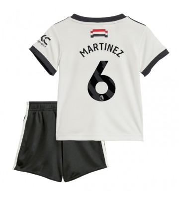 Manchester United Lisandro Martinez #6 Tercera Equipación Niños 2024-25 Manga Corta (+ Pantalones cortos)